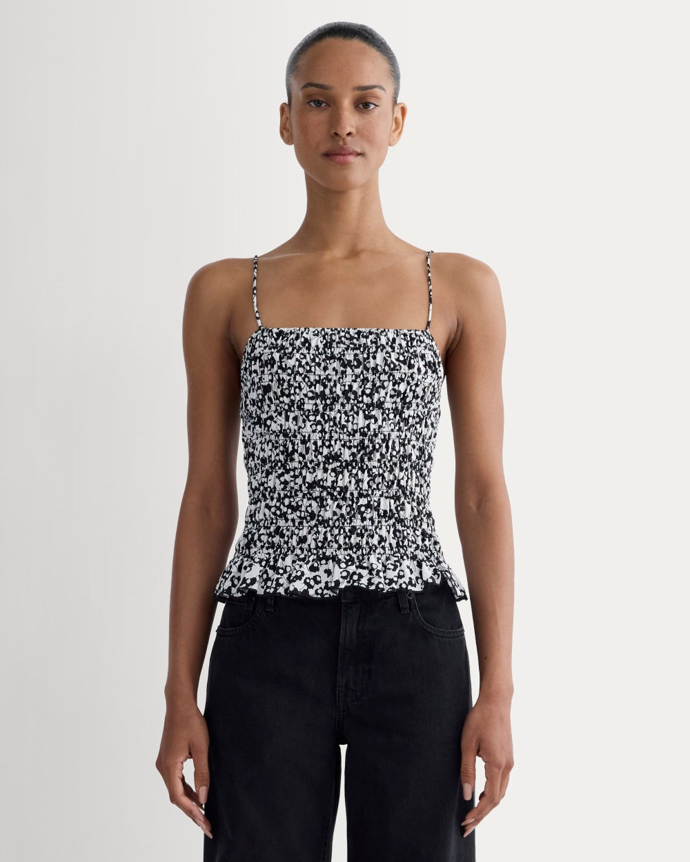 womens-smocked-tank-bone-blackfloral | primary