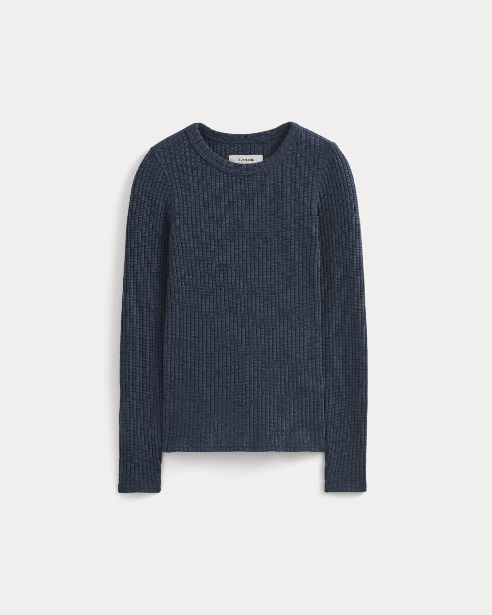 The Cozy Rib Long-Sleeve Tee | Mood Indigo – Everlane