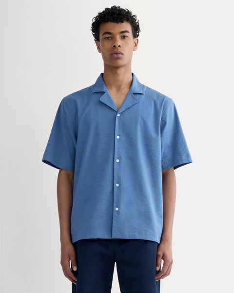 The Seersucker Resort Shirt | Soft Cobalt – Everlane