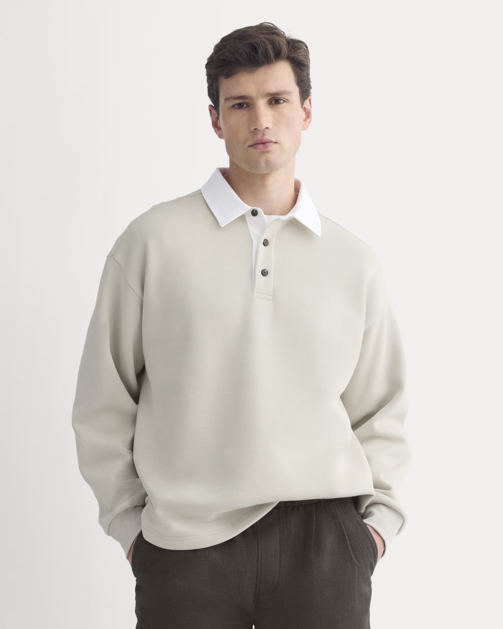 Luxe Fleece Rugby Polo