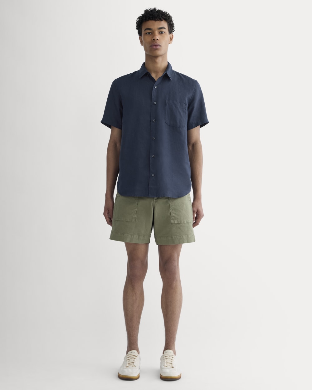 The Canvas Relaxed Short | Lichen Green – Everlane