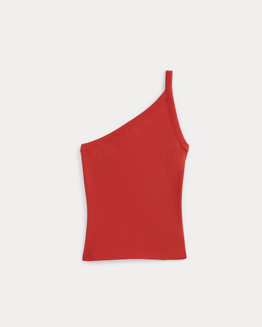 womens-retrosoft-cotton-oneshoulder-tank-fiery-red | primary