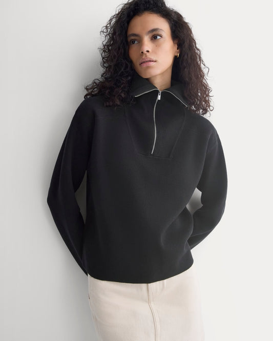 womens-double-knit-half-zip-cottonmerino-black | primary