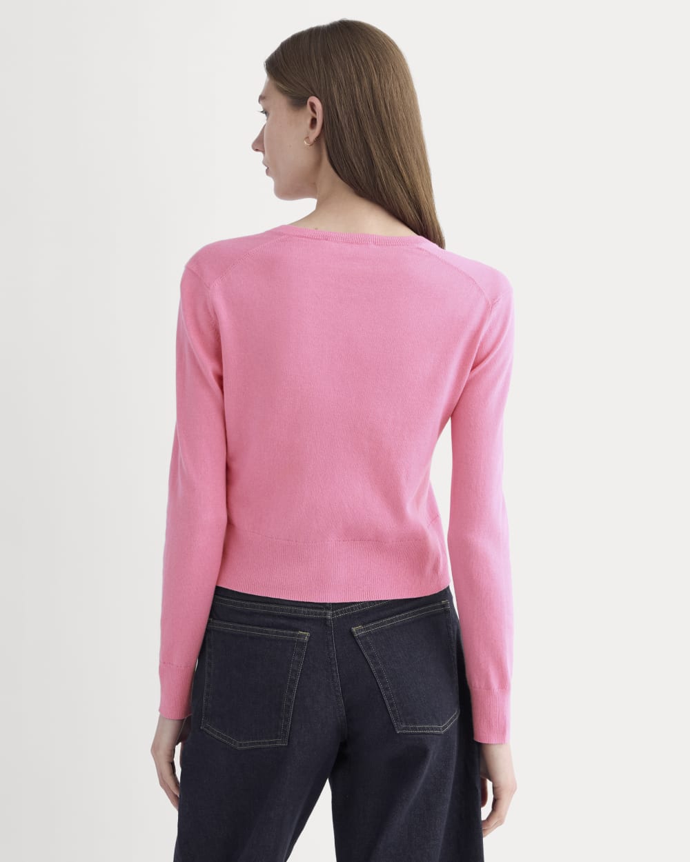 The Cropped Cardigan in Cotton Cashmere | Deep Pink – Everlane