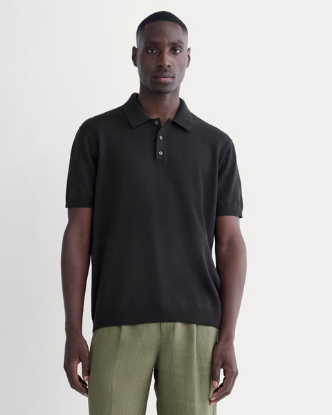 No-Sweat Polo | Black – Everlane