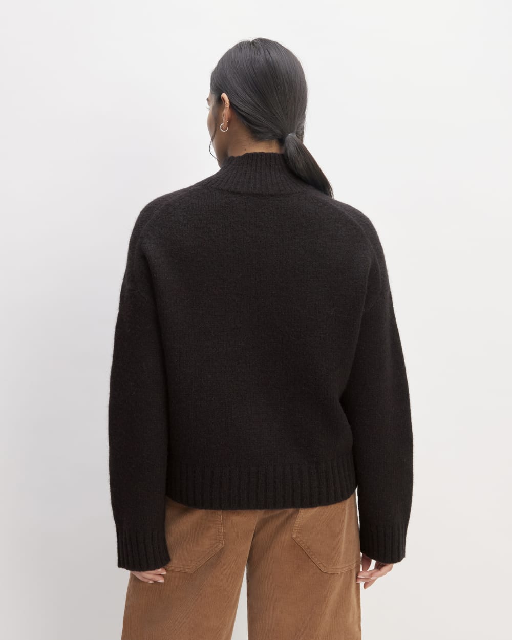 The Cloud Oversized Turtleneck | Black – Everlane