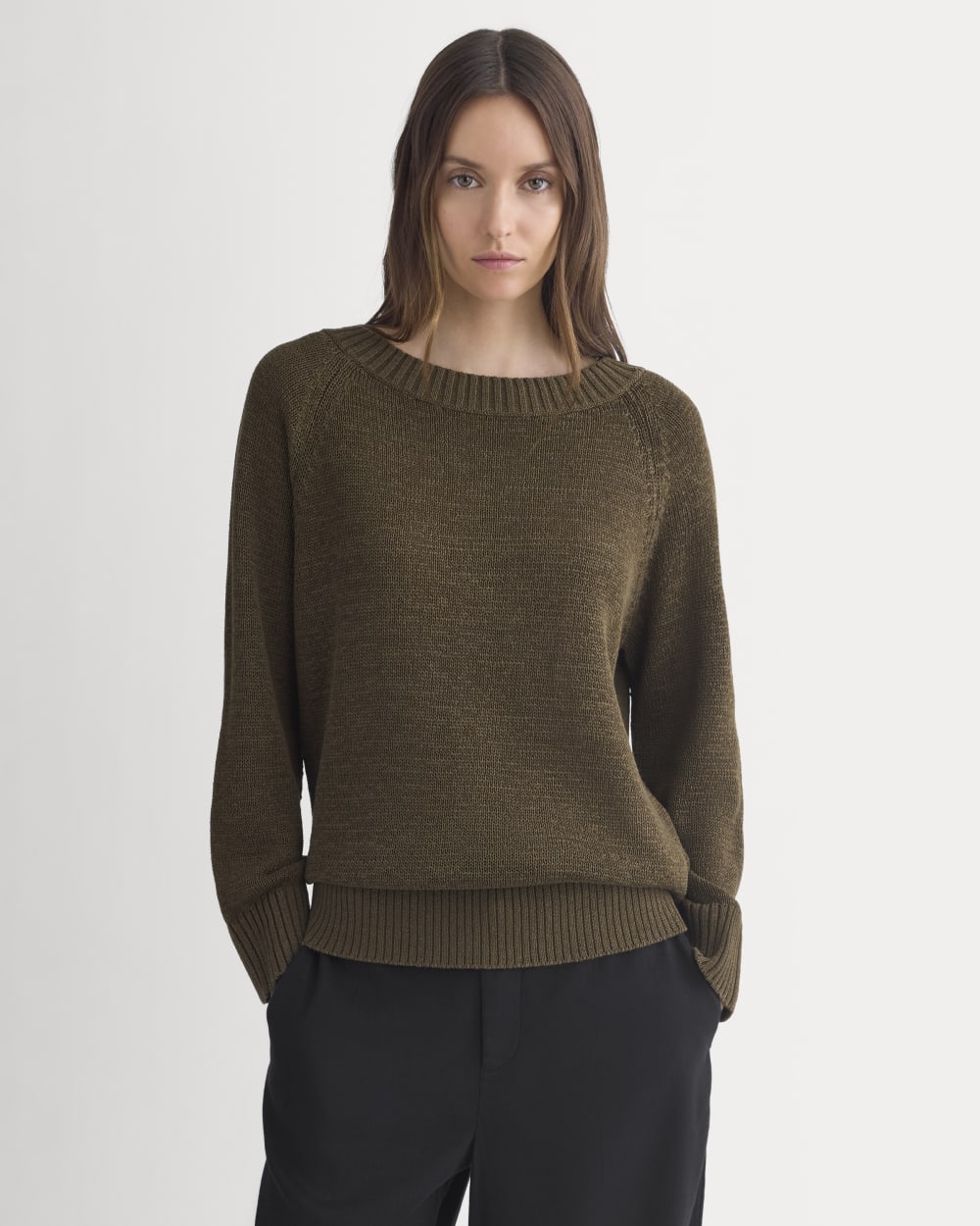womens-wide-neck-crew-sweater-tape-yarn-beech | primary
