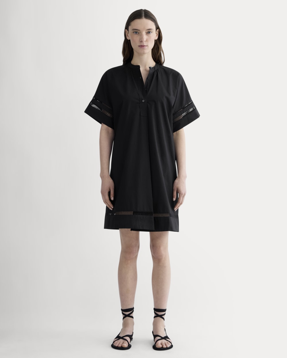 The Lace Trim Popover Dress