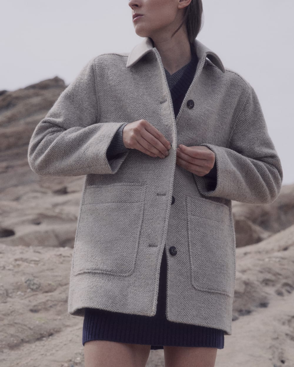 womens-italian-car-coat-taupe-herringbone | editorial