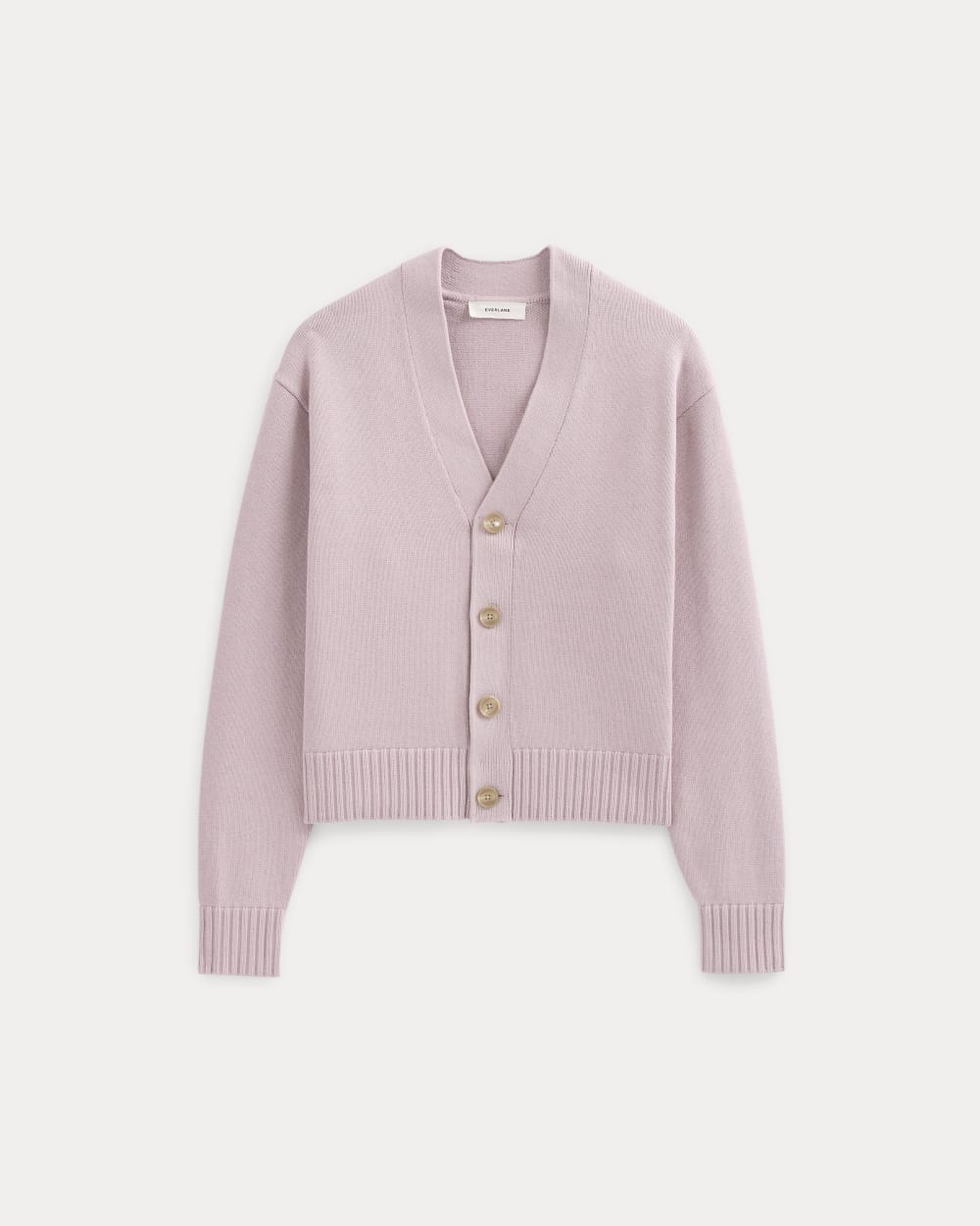 Cropped Cardigan in Everyday Cotton | Burnished Lilac – Everlane