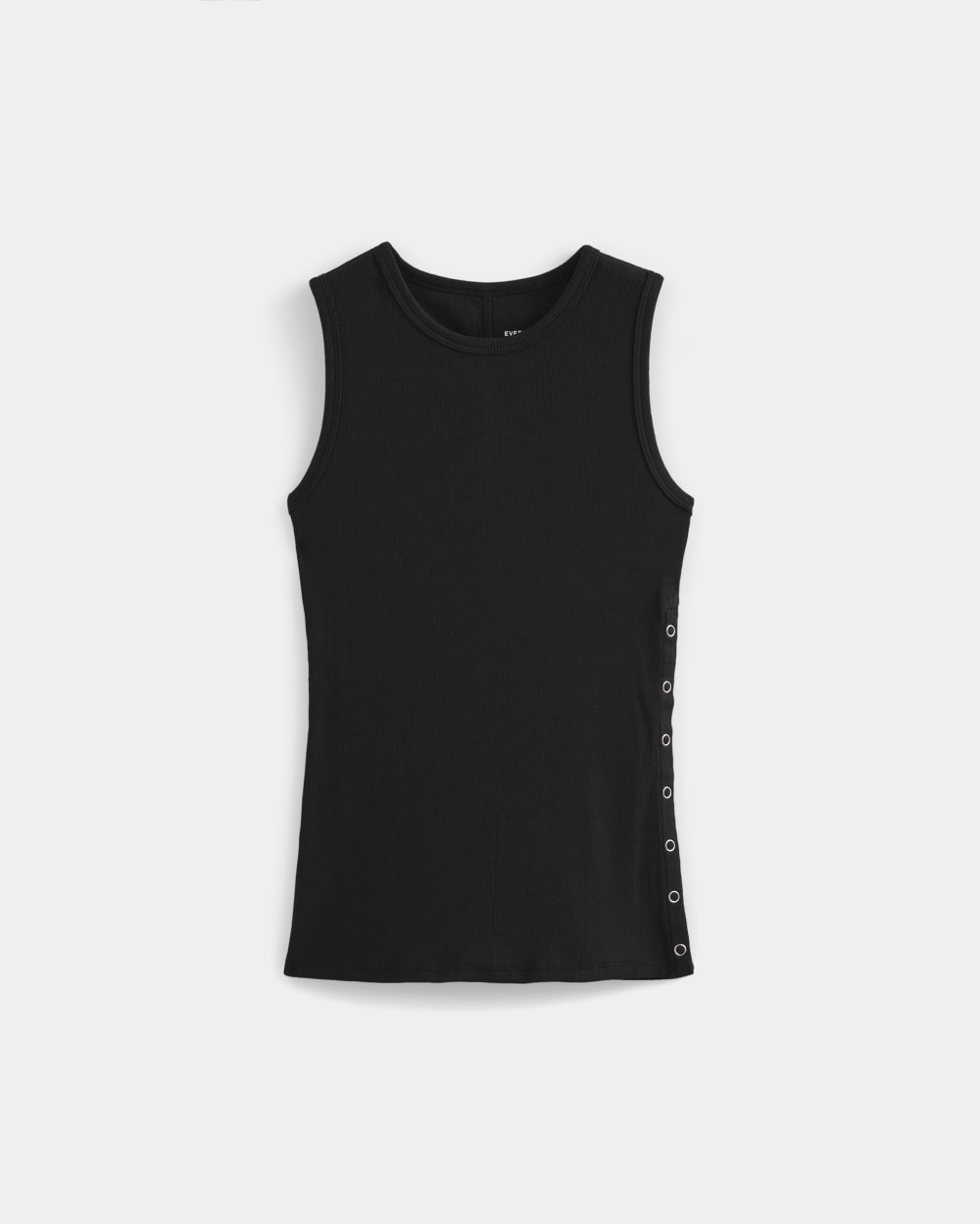Luxe Rib Side Snap Tank | Black – Everlane