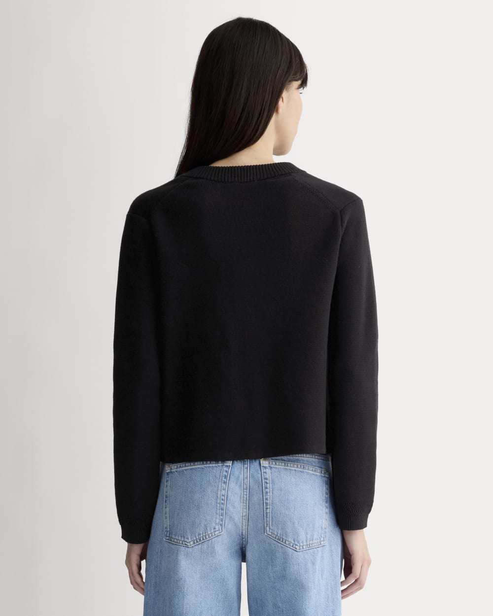 The Crew Cardigan in Everyday Cotton | Black – Everlane