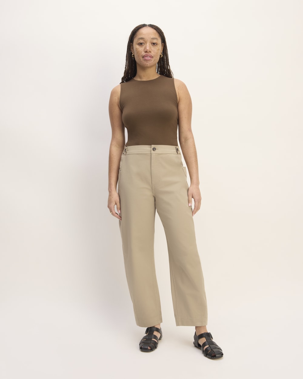 womens-fatigue-barrel-pant-trench-coat-khaki | primary