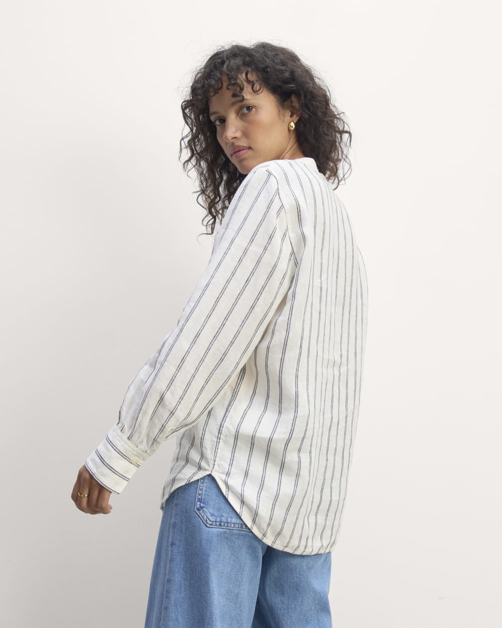 womens-linen-henley-shirt-bone-navy | alt