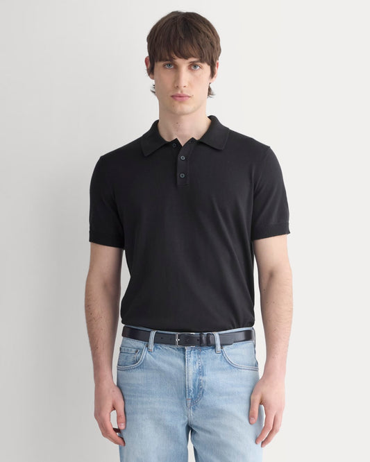 mens-no-sweat-sweater-polo-black | primary