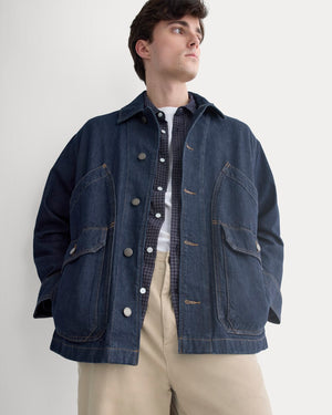 Relaxed Denim Barn Jacket | Dark Rinse