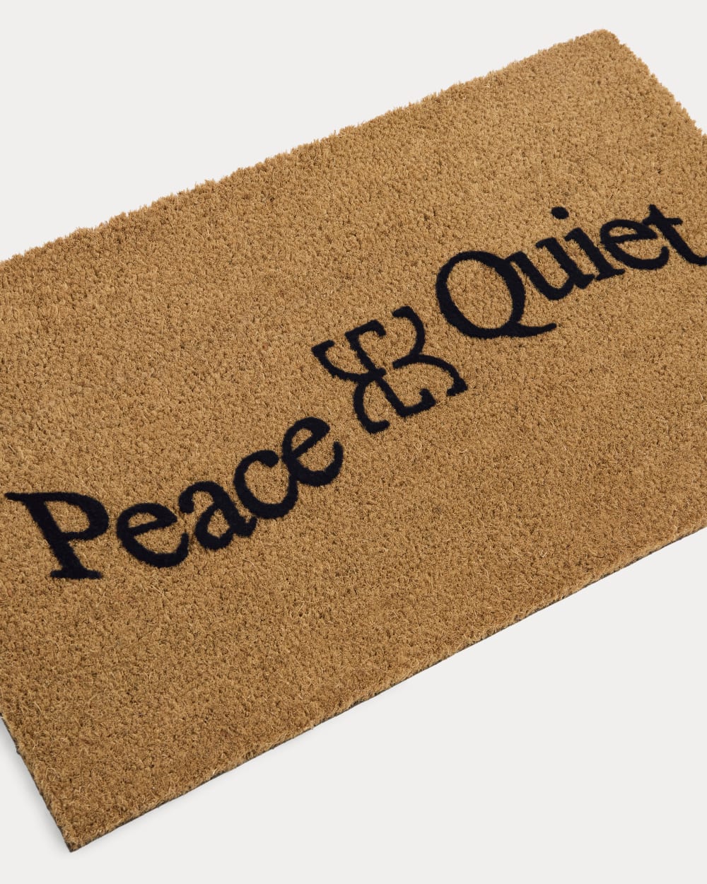 womens-peace-and-quiet-welcome-mat-tan | alt