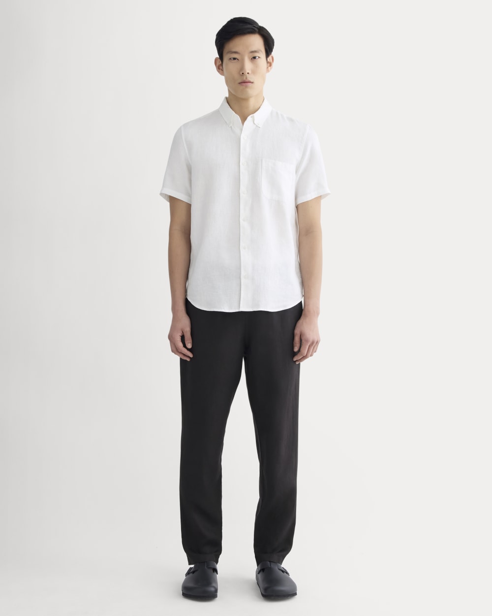 The Classic Short-Sleeve Shirt in Linen | White – Everlane