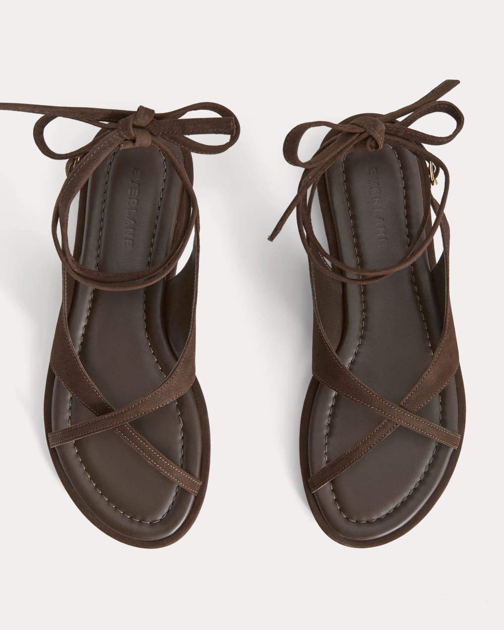 The Leather Crisscross Sandal | Burnt Umber – Everlane