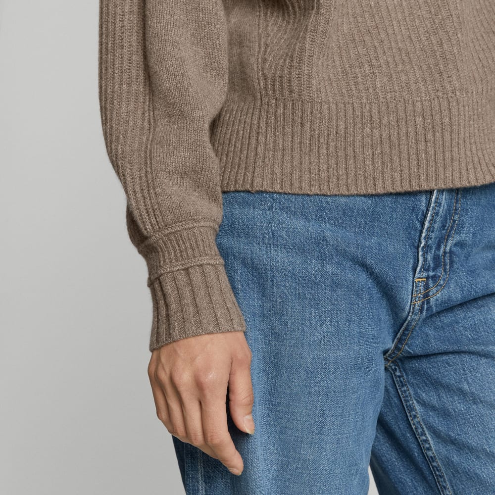 womens-recashmere-ribbed-turtleneck-heathered-taupe-grey