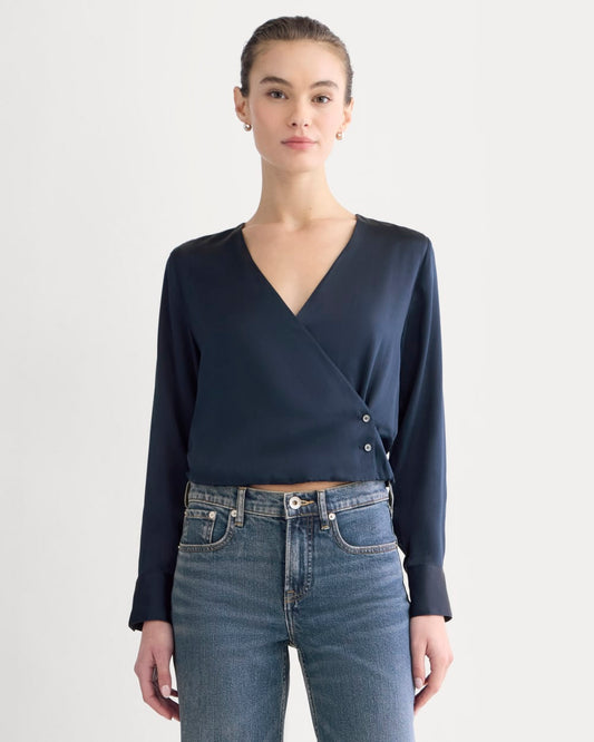womens-wrap-top-in-silk-charmeuse-navy | primary