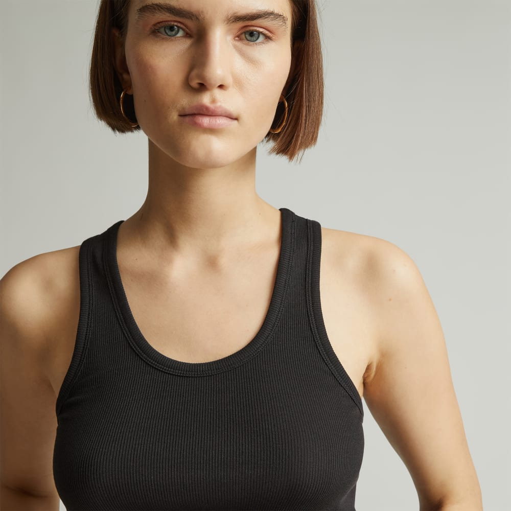 The Luxe Rib Tank | Black – Everlane