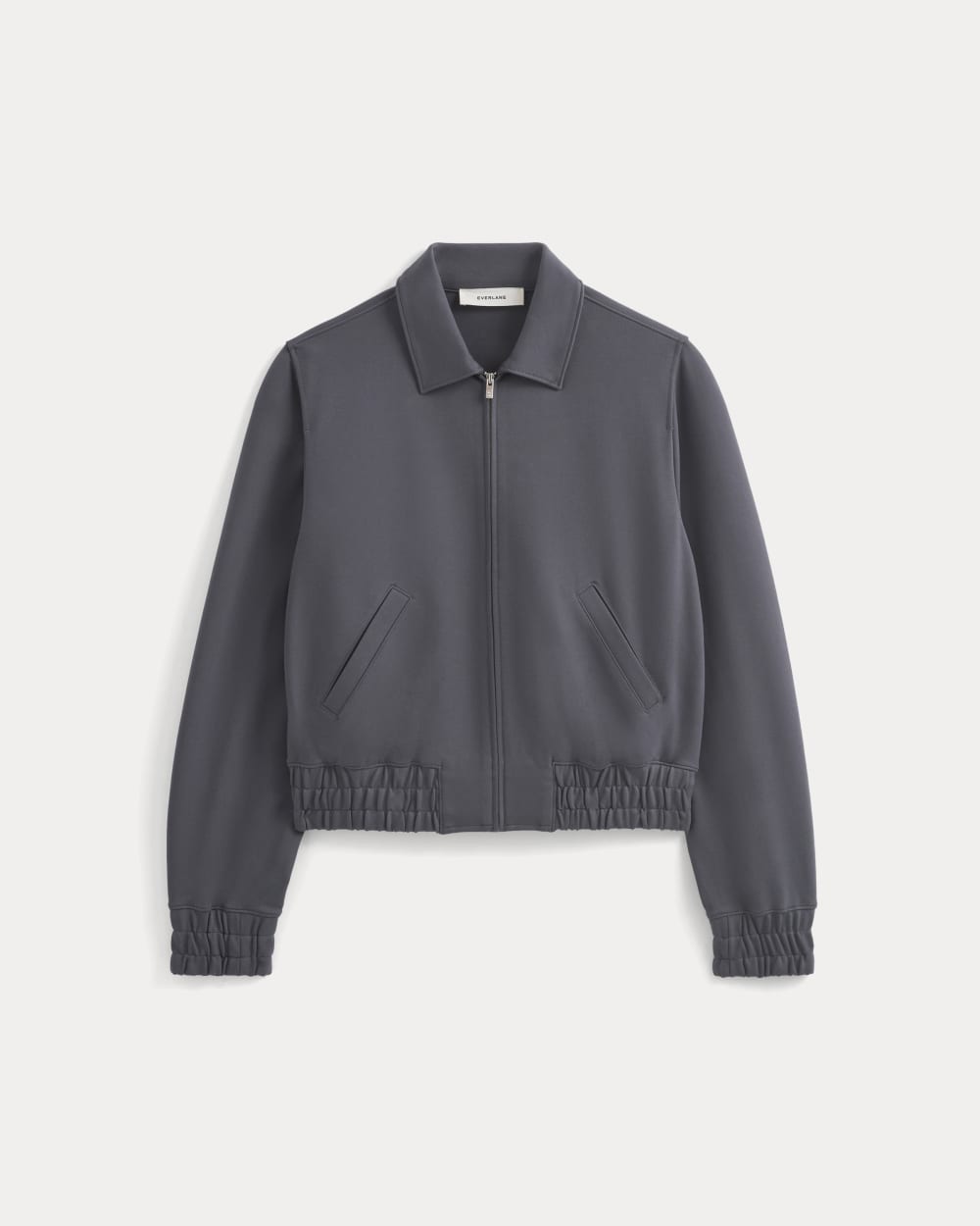 womens-ponte-aviator-jacket-graphite | alt