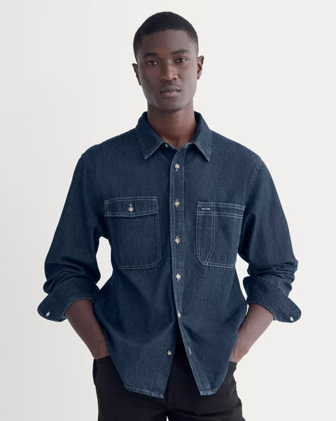 Denim Utility Shirt | Dark Indigo – Everlane