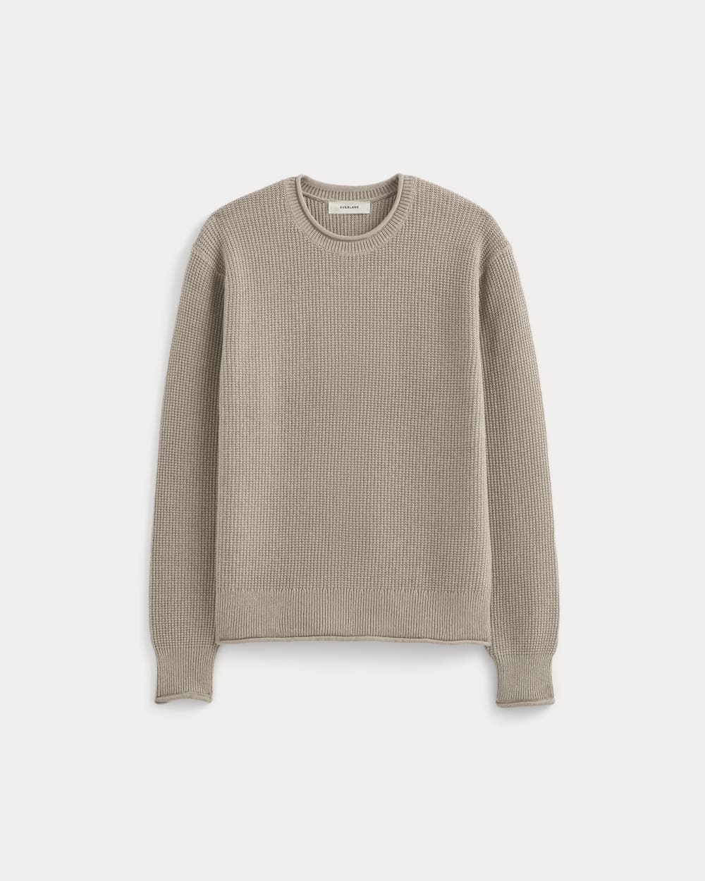 mens-waffle-rollneck-crew-heathered-oatmeal | alt