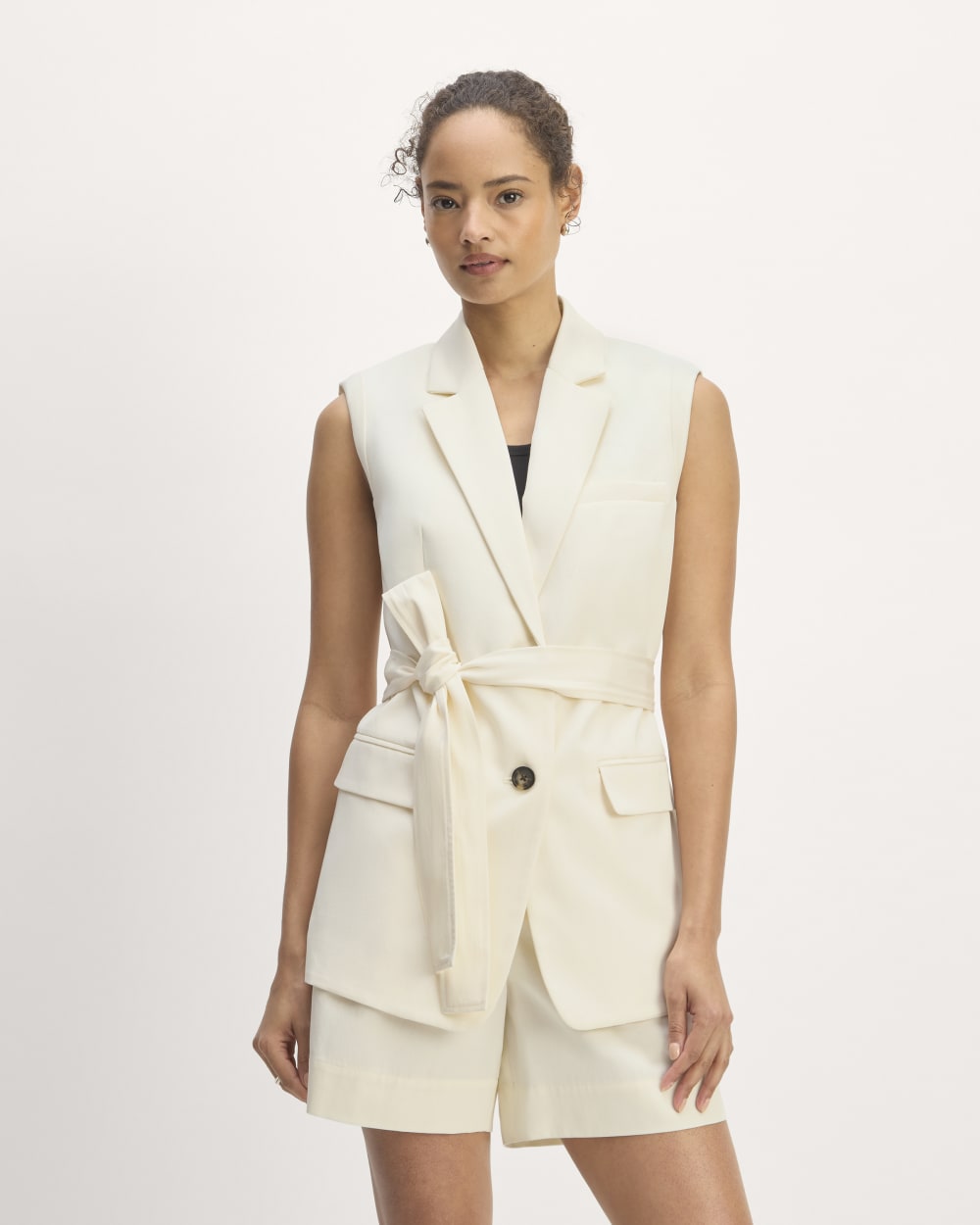 womens-tencel-sleeveless-blazer-canvas | primary