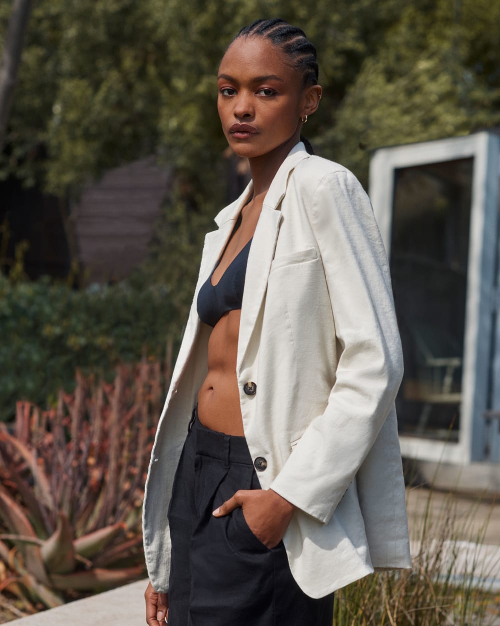 The Oversized Blazer in Stretch Linen | Birch – Everlane