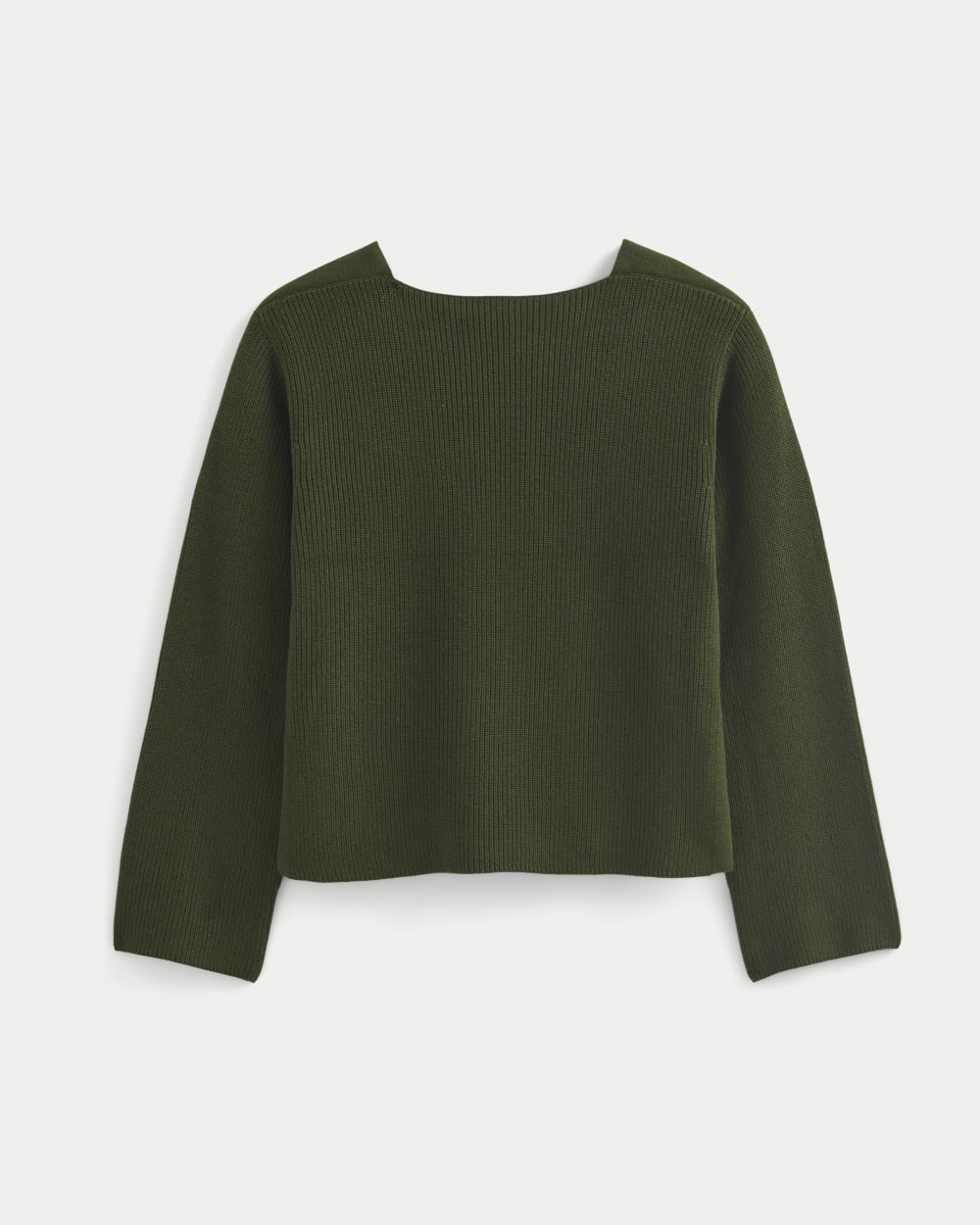 Linen Boat Neck Knit  グリーン Juliet Cinched Boat Neck Sweater Green | Dynamite