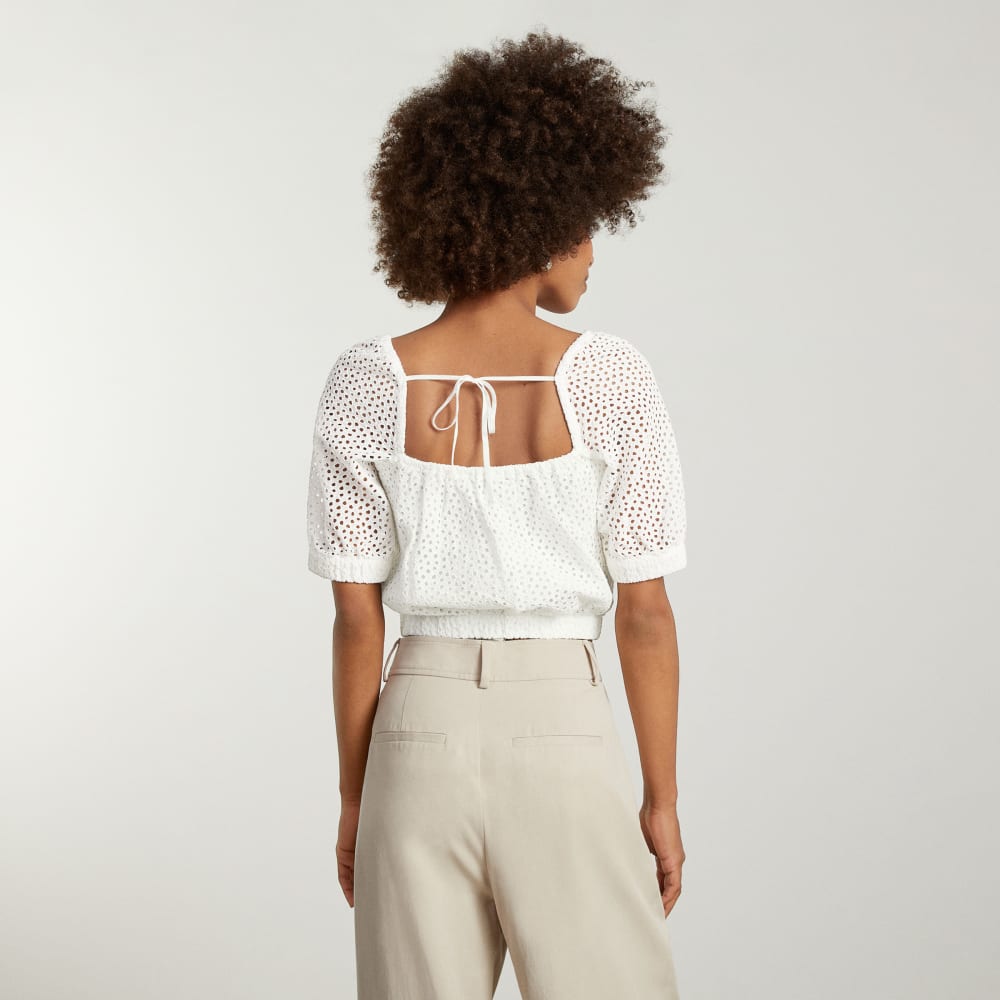 womens-eyelet-puff-sleeve-top-white