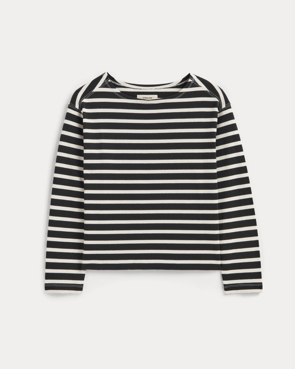 The Mariner Tee | Black / Bone – Everlane