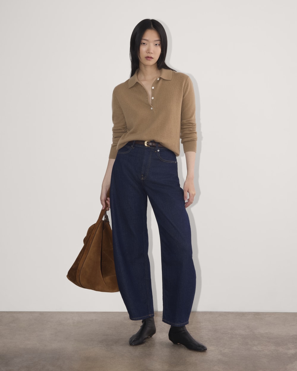 The Classic Polo in Cashmere | Tiger's Eye – Everlane