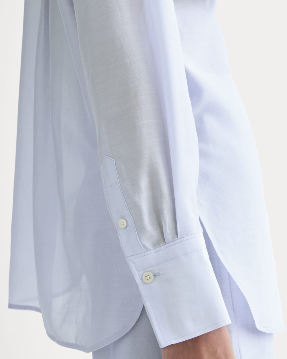 Oversized Shirt in Cotton-Silk Organza | Kentucky Blue – Everlane