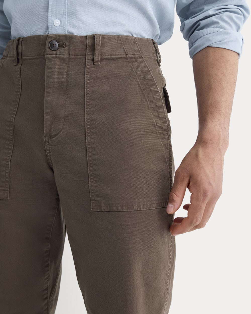 The Canvas Relaxed Pant | Earth Brown – Everlane