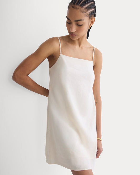 womens-mini-shift-dress-in-stretch-linen-bone | primary