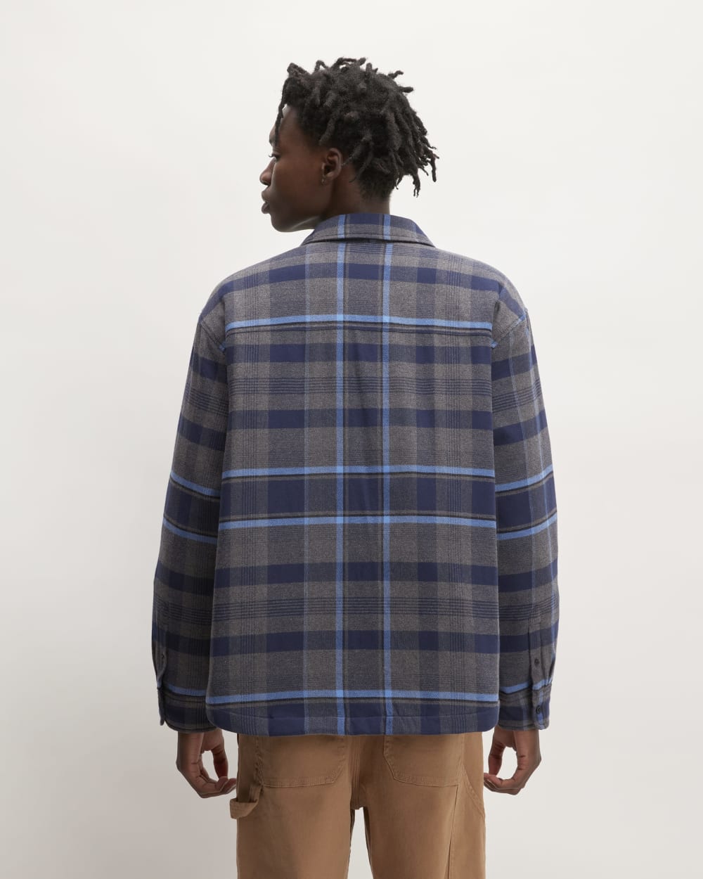 mens-flannel-filled-shirt-jacket-blue-black-navy-charcoal