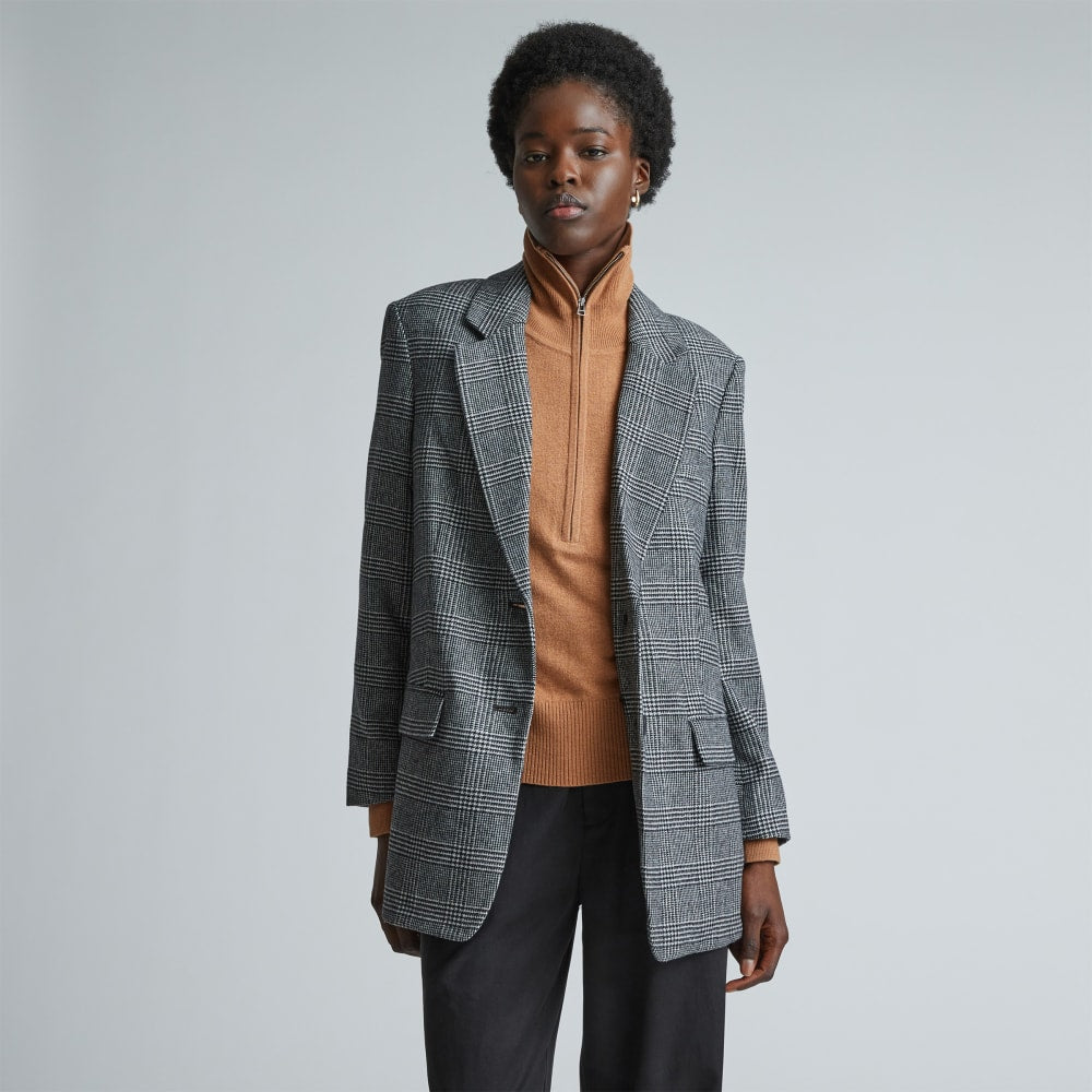 The Oversized Blazer in Wool | Glen Plaid – Everlane