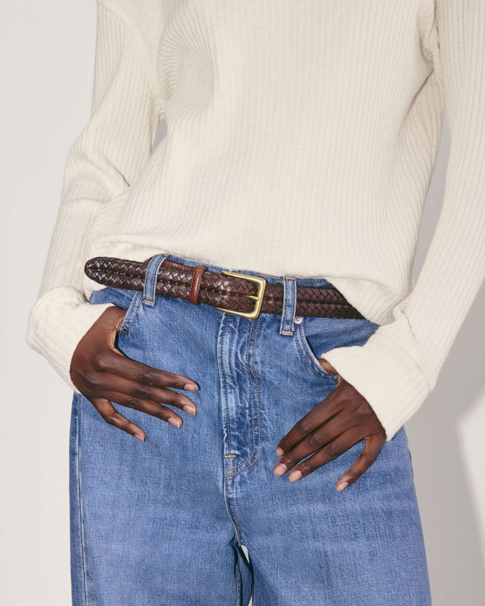 The Cozy Rib Funnel-Neck | Bone – Everlane