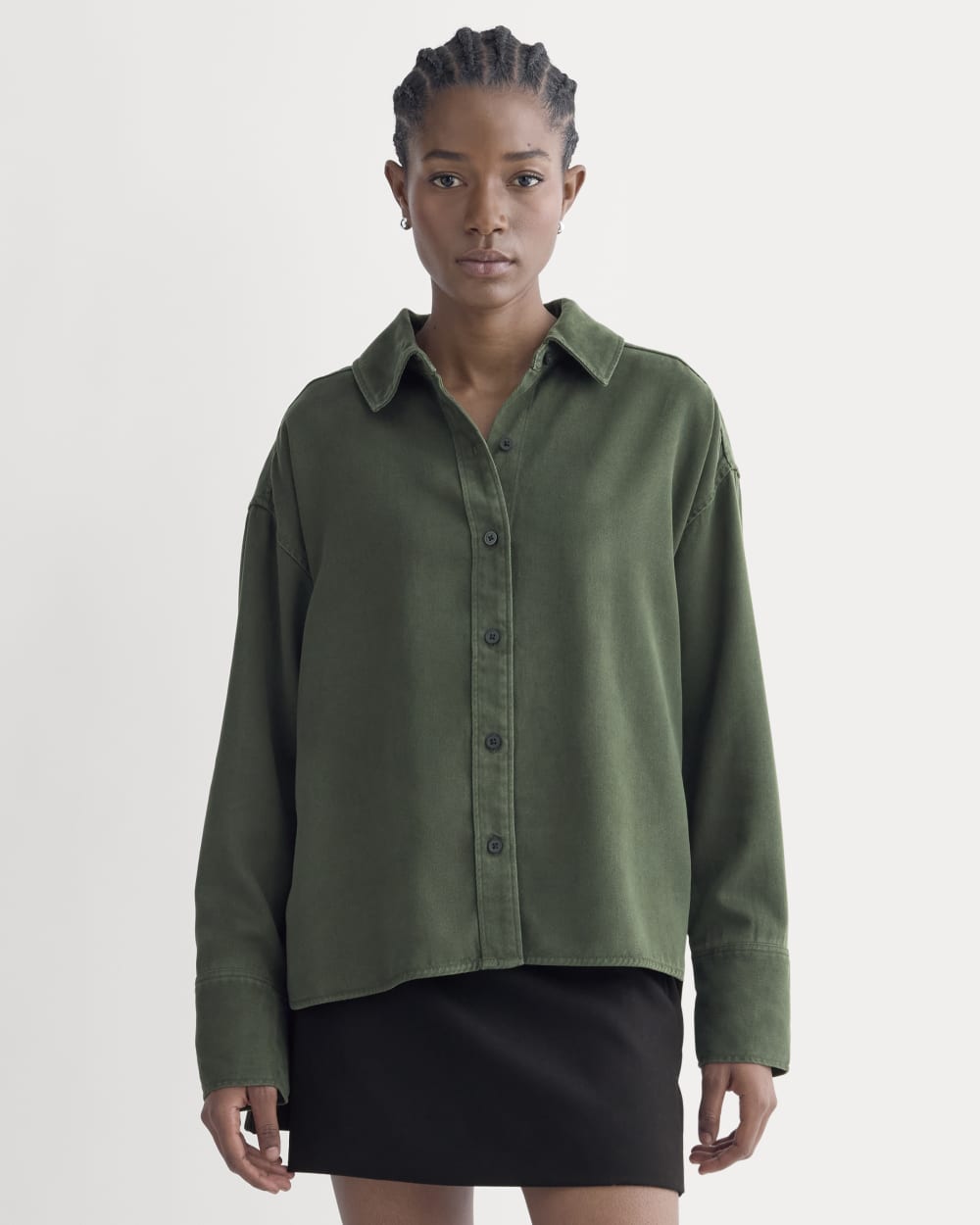 womens-boxy-shirt-in-buttersoft-dark-forest | primary