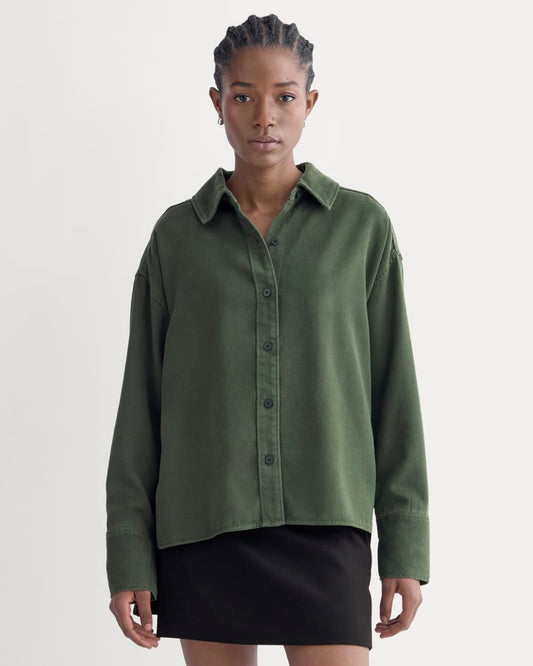 womens-boxy-shirt-in-buttersoft-dark-forest | primary