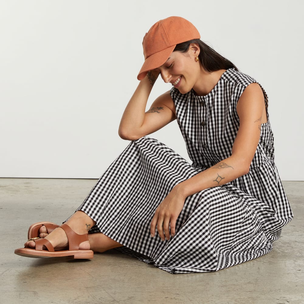womens-tiered-midi-dress-black-gingham