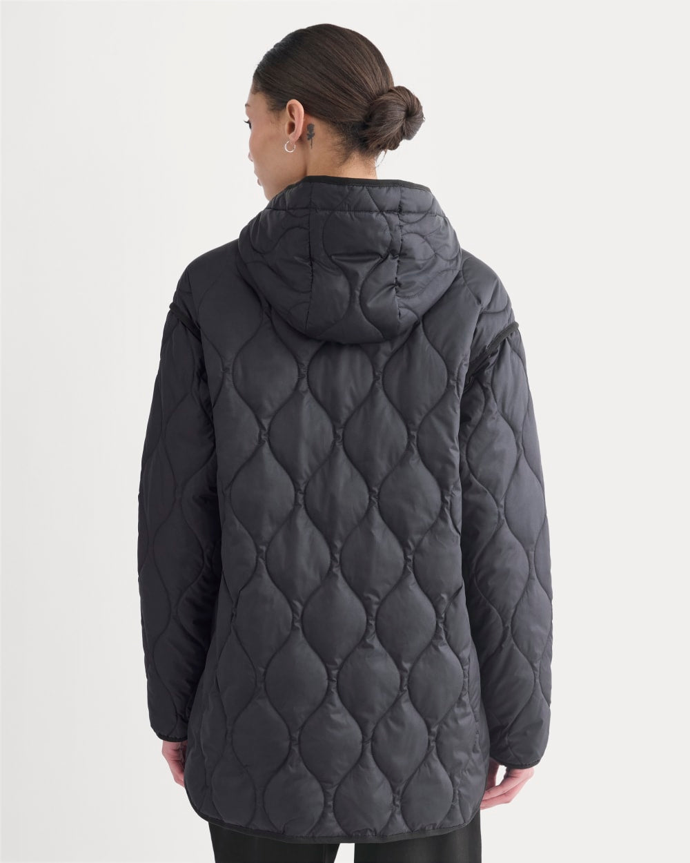 ReNew Quilted Hooded Liner | Black – Everlane