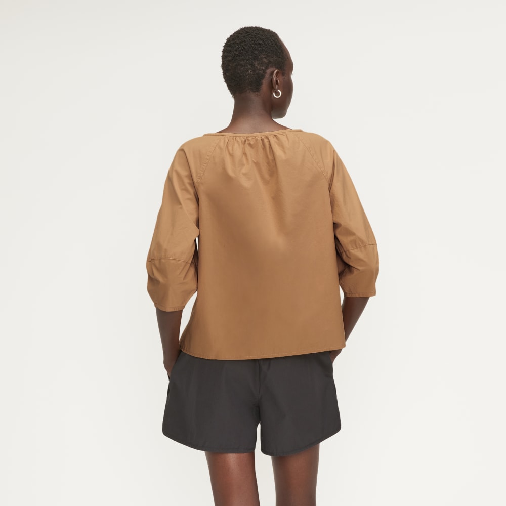 womens-poplin-scoop-neck-top-caramel