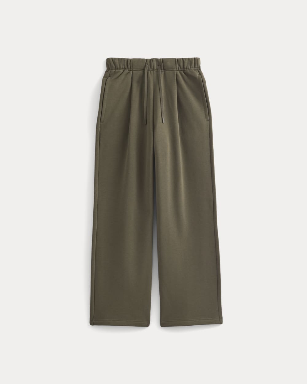 mens-luxe-fleece-pleated-sweatpant-olive-night | alt