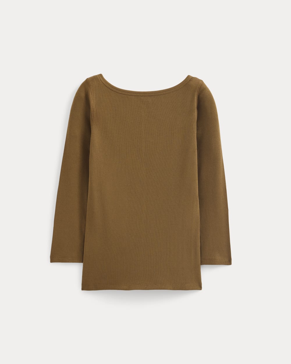 Luxe Rib 3/4 Sleeve Boatneck Tee | Toffee – Everlane