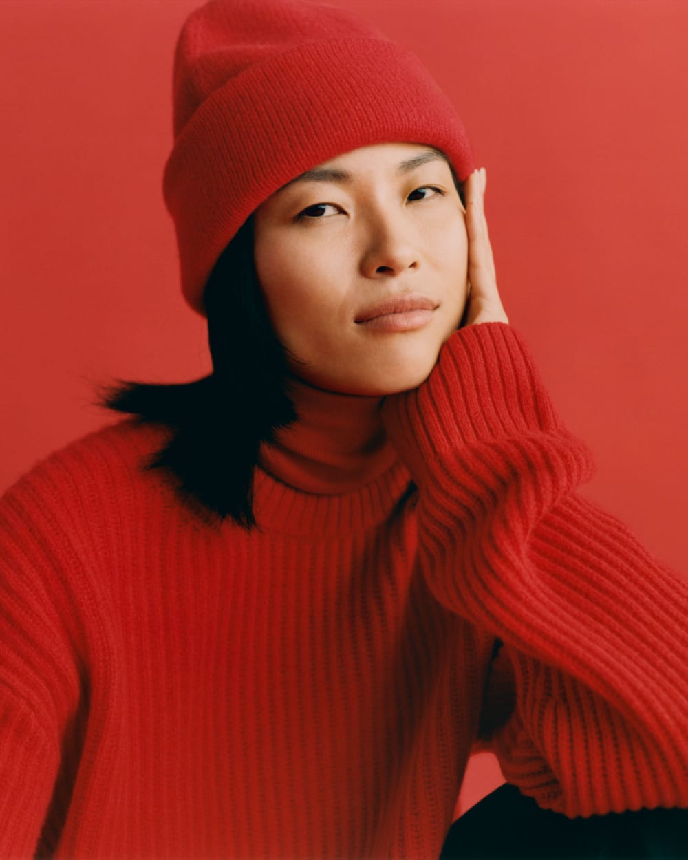 womens-felted-merino-oversized-crewneck-classic-red