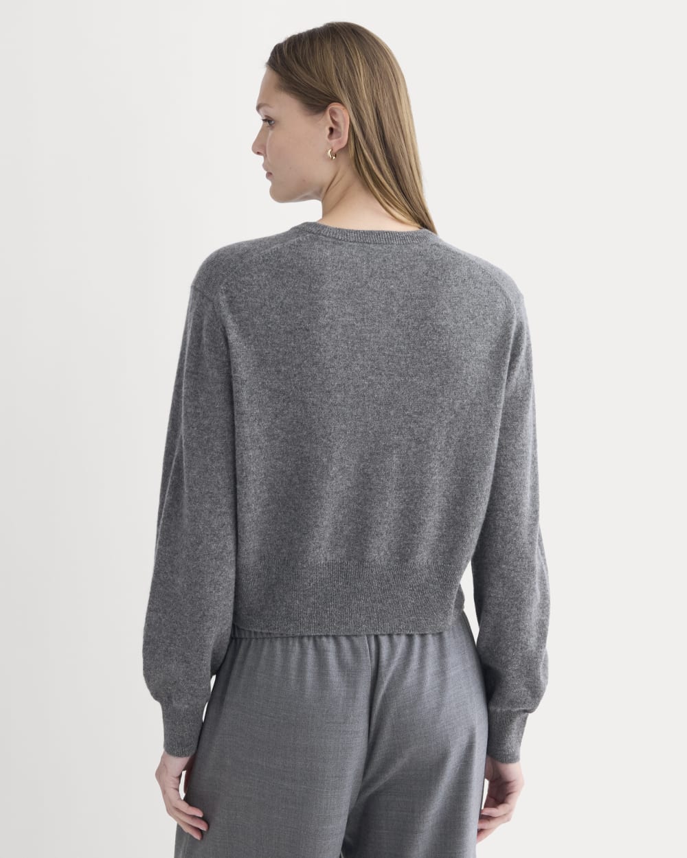 Cashmere Cropped Cardigan | Heather Charcoal – Everlane